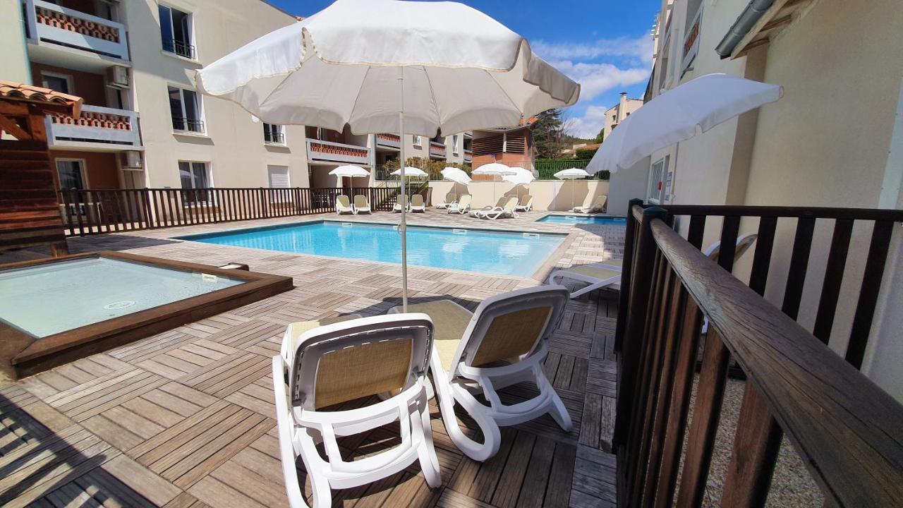 Le Romarin - Climatisation Piscine & Parking Prive Lägenhet Gréoux-les-Bains Exteriör bild